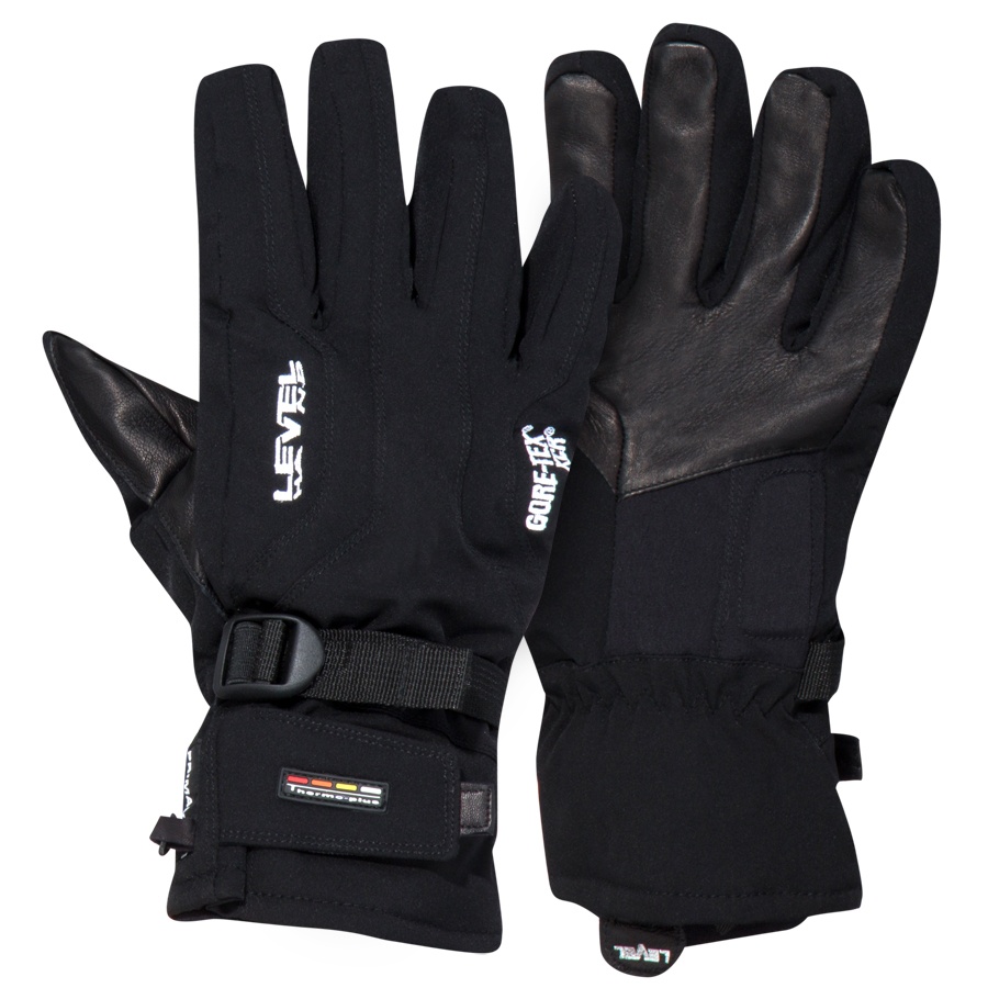 Level Radiator GoreTex XCR Ski/Snowboard Gloves, X Large, Black